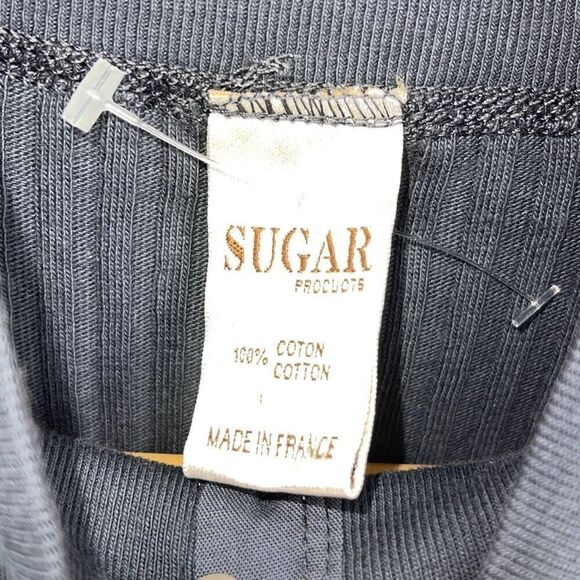 Sugar Products Womens Ribbed Half Button Long Sleeve Knit Top‎ Navy Size XSmall - Picture 5 of 7